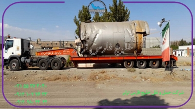 حمل لوازم نیروگاهی  از مبدا ملارد به مقصد بوشهر توسط کمرشکن 7محور شرکت خلیج فارس ترابر