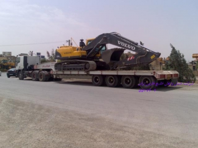 بیل مکانیک ولوو 240 VOLVO محموله ترافیکی حمل توسط کمرشکن 7 محور 