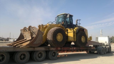 لودر ولوو 420 حمل توسط کمرشکن 2 محور 