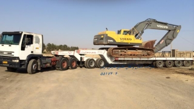 بیل مکانیکی 460 VOLVO ولوو حمل توسط کمرشکن  9 محور