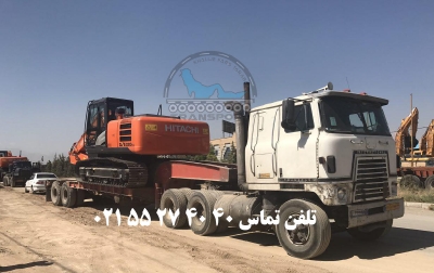 حمل بیل مکانیکی توسط کمرشکن 5 محور