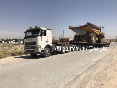حمل دامپتراک توسط کمرشکن 11 محور