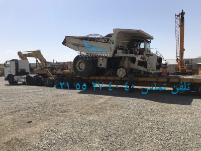 حمل دامپتراک terex 06 توسط کمرشکن 11 محور 