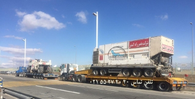 حمل ماشین آلات راهسازی آسفالت تراش توسط کمرشکن 7 محور