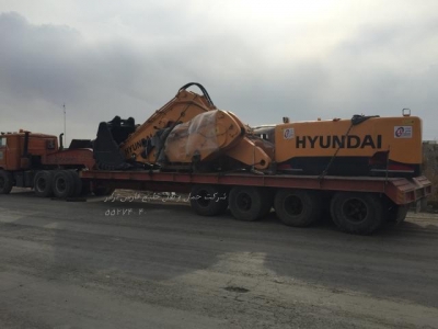 حمل قطعات  ( استیک بوم وزنه پاکت ) بیل مکانیکی 800