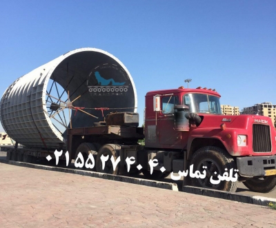 حمل سازه فلزی توسط کمرشکن7 محور