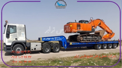 حمل بیل مکانیکی توسط کمرشکن 7محور