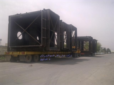 قطعات پیش ساخته فولاد مبارکه ارتفاع 6.70 عرض 5.5 متر محموله ترافیکی