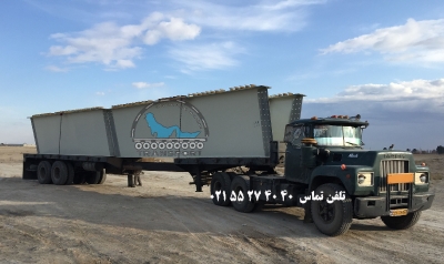 حمل سازه های فلزی توسط تریلی کشویی