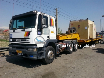 حمل شیرآلات خط لوله توسط کمرشکن 7 محور