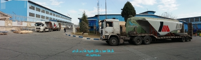 حمل قطعات نیروگاه بادی ( Air Conduity) از مبدا تهران به مقصد زنجان توسط کمرشکن 5 محور ارتفاع کوتاع شرکت حمل و نقل خلیج فارس ترابر