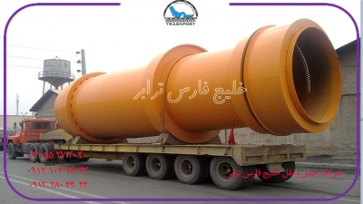 حمل سازه های فلزی توسط کمرشکن 7محور شرکت خلیج فارس ترابر
